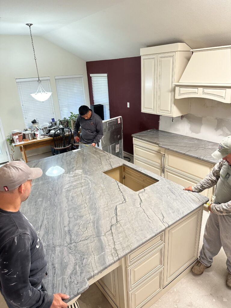 countertop installation in Southlake kitchen