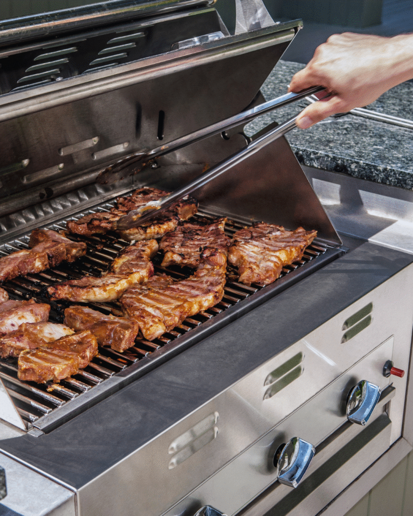 Memorial Day entertaining countertops in DFW kitchen and outdoor space