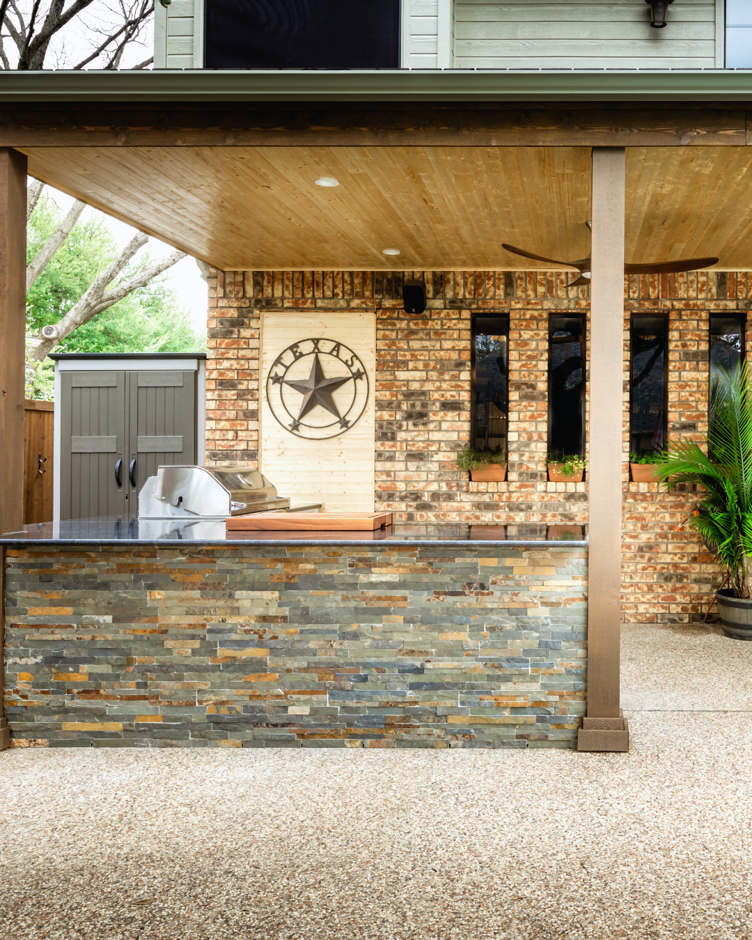country style countertops in Fort Worth kitchen