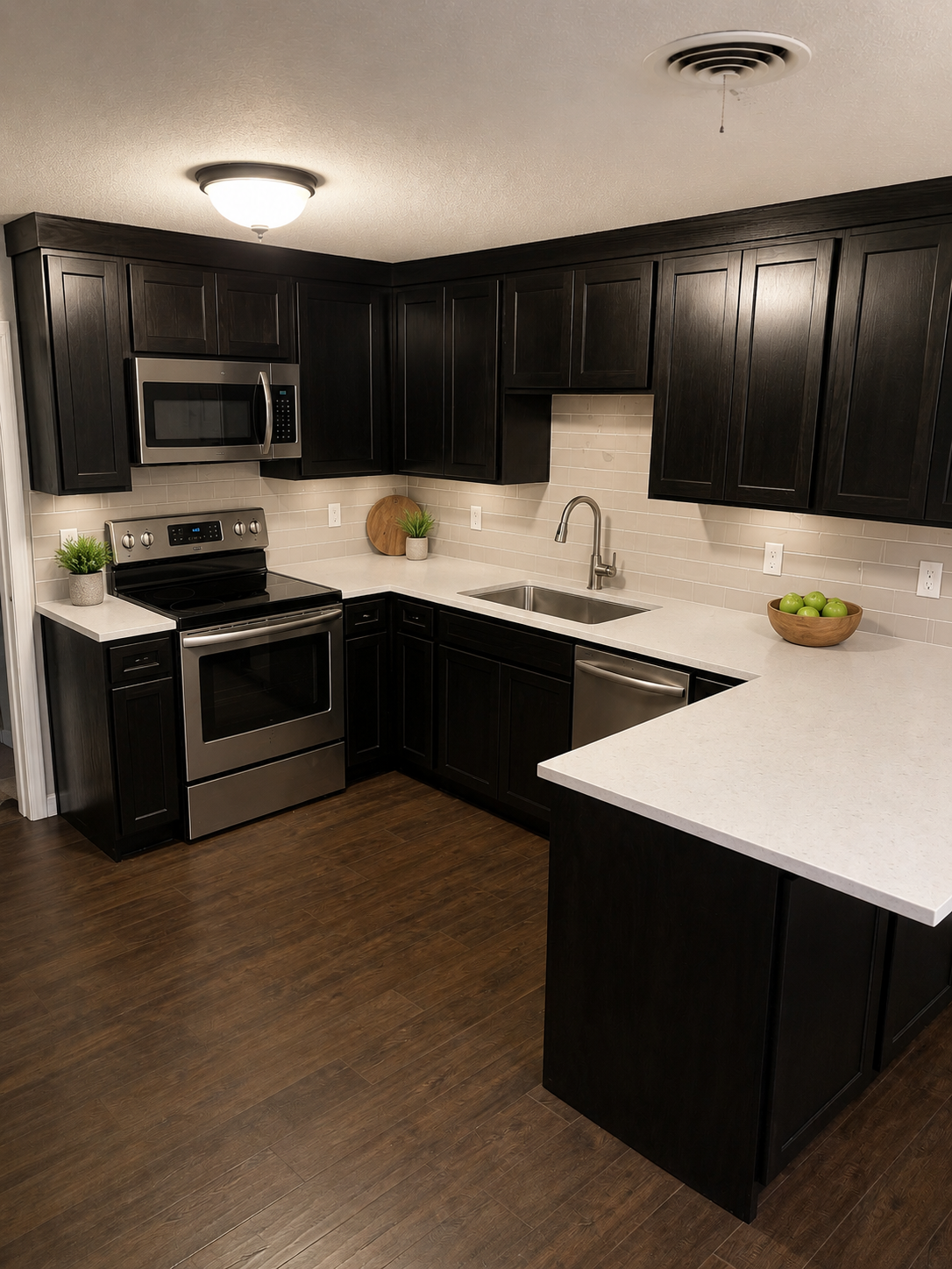 Colleyville home remodeling countertops in a renovated kitchen