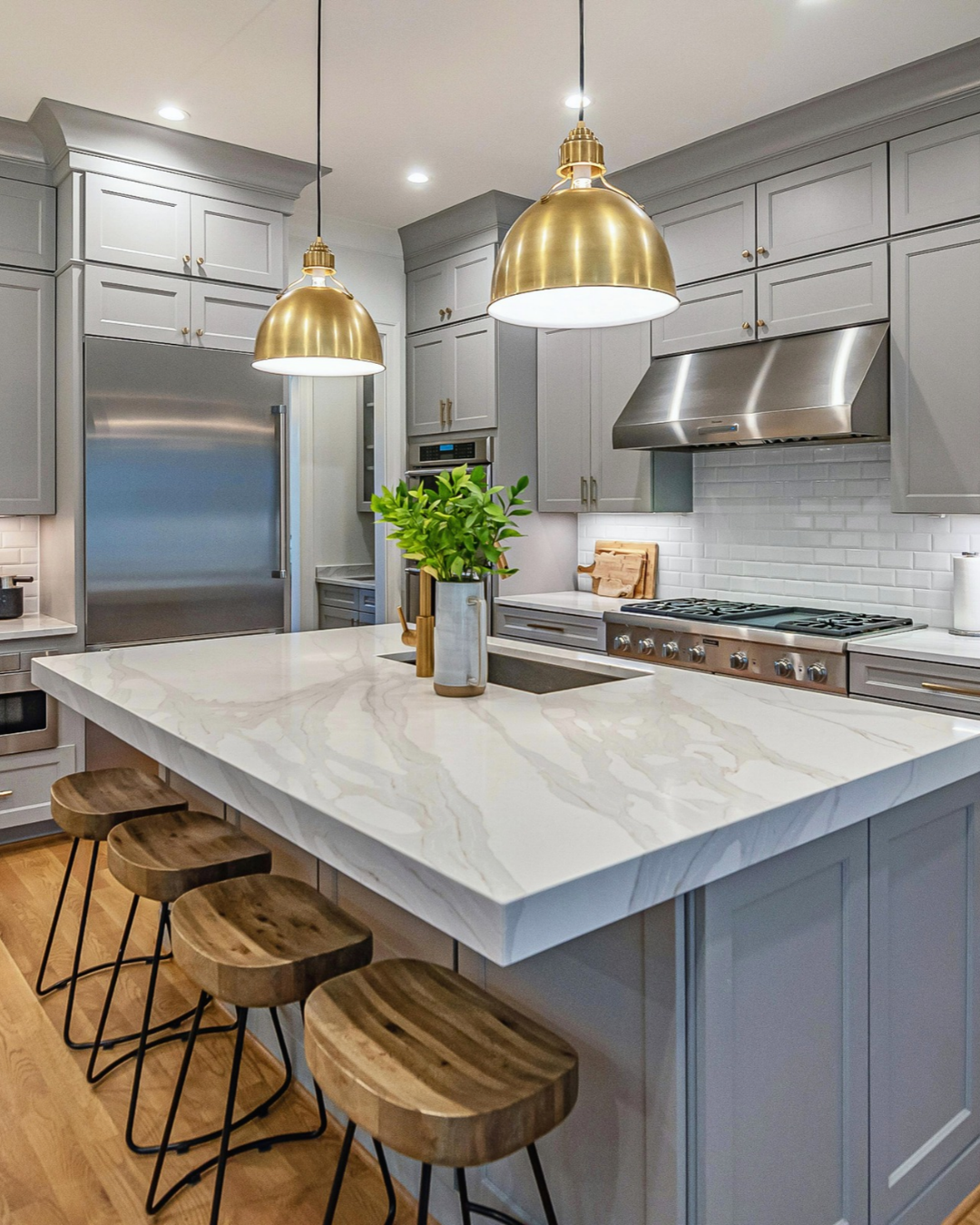 Custom natural stone countertops in a Southlake TX kitchen featuring 2027 design trends